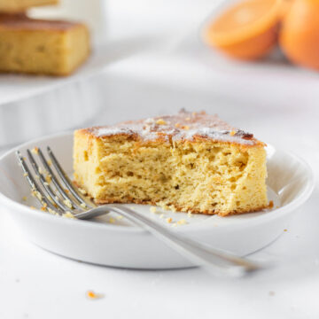 Grain Free Orange Cake Bars