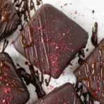 Dark Chocolate Raspberry Cookie Bars
