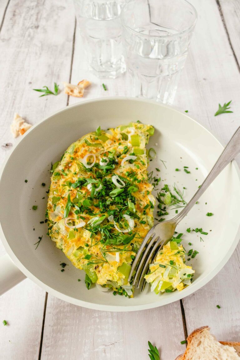 Spicy Herb and Greens Omelette Encore & More