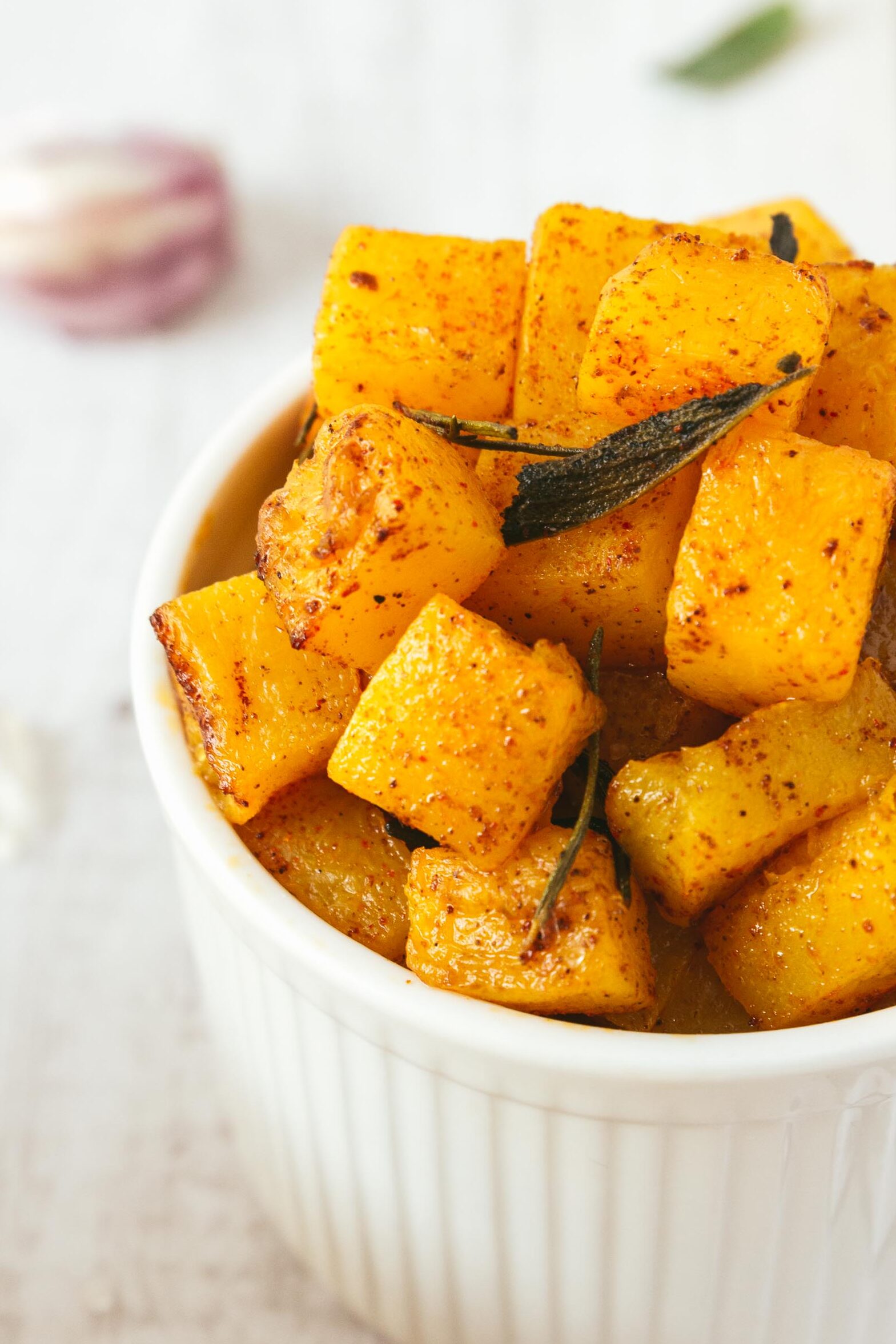 Quick Herb Roasted Butternut Squash