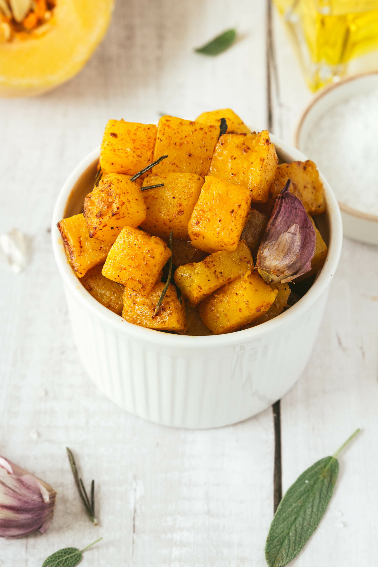 Quick Herb Roasted Butternut Squash