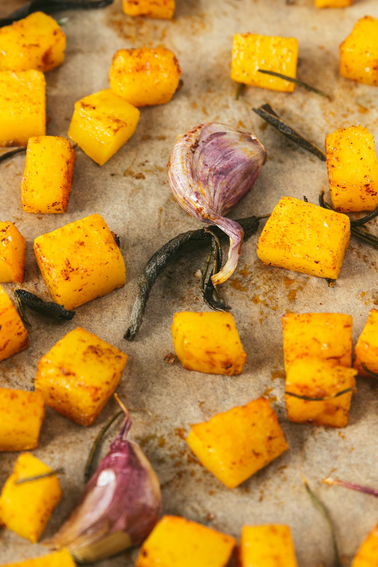 Quick Herb Roasted Butternut Squash