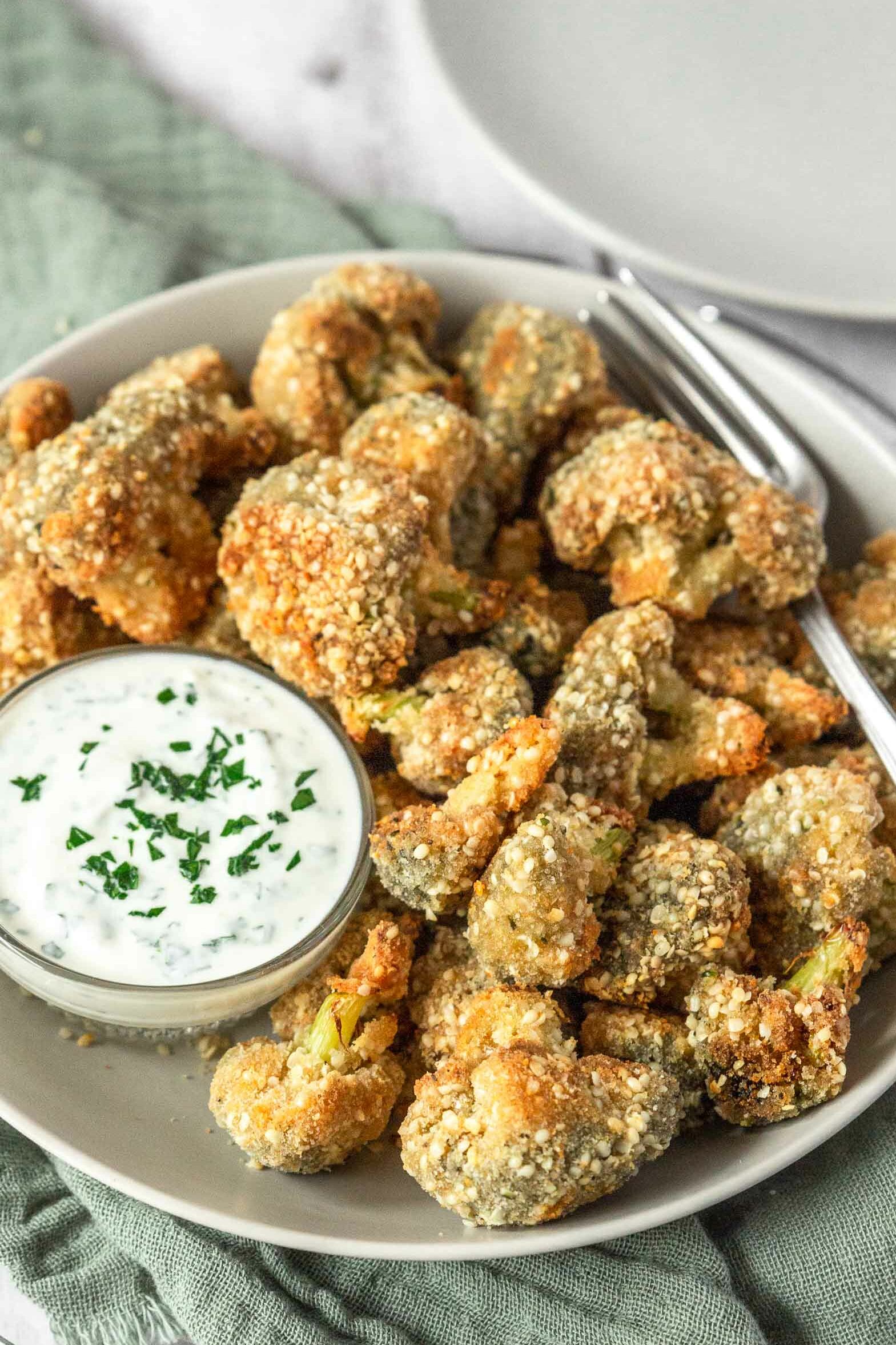 Crispy Baked Hemp Seed Broccoli