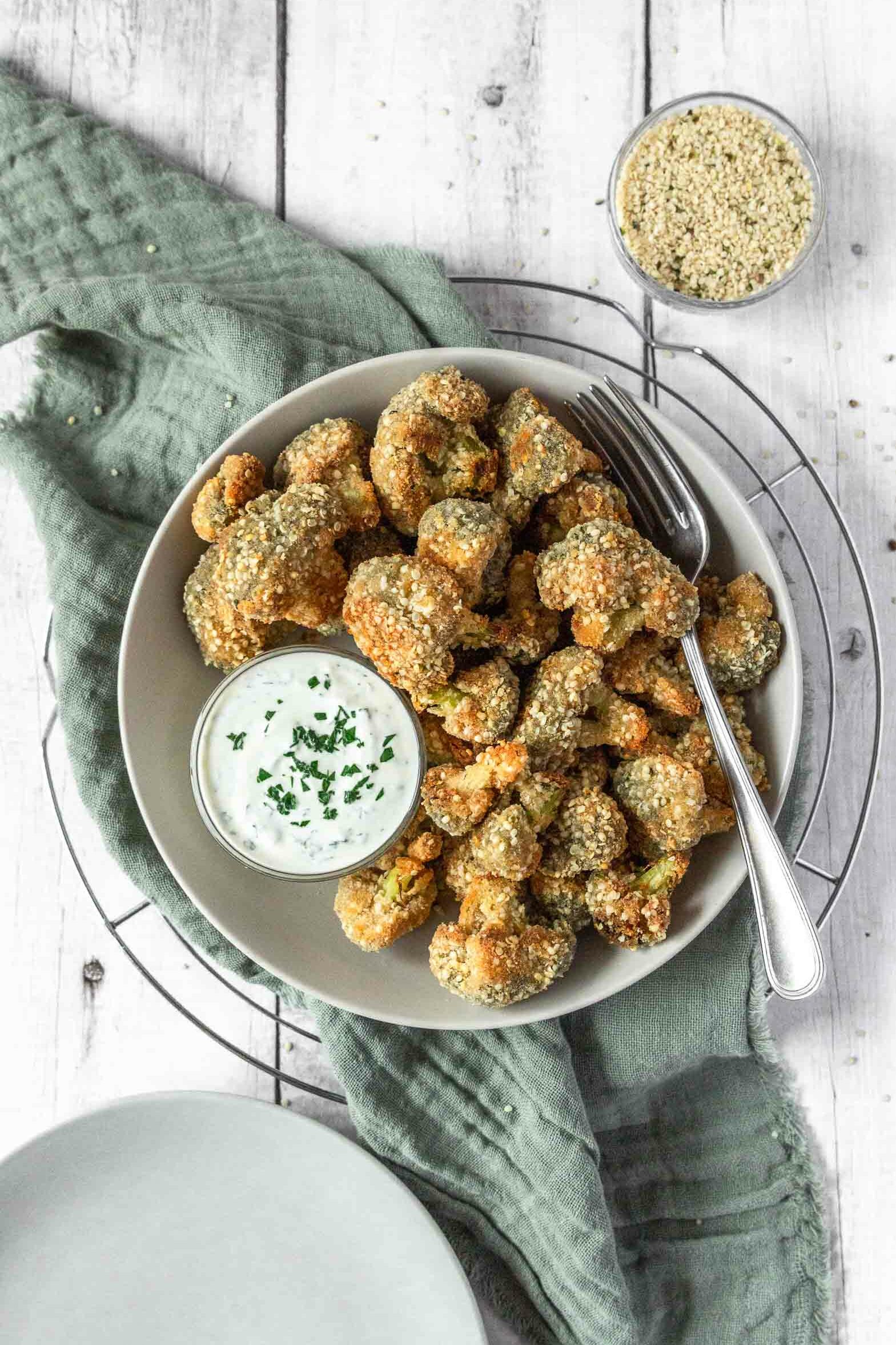 Crispy Baked Hemp Seed Broccoli