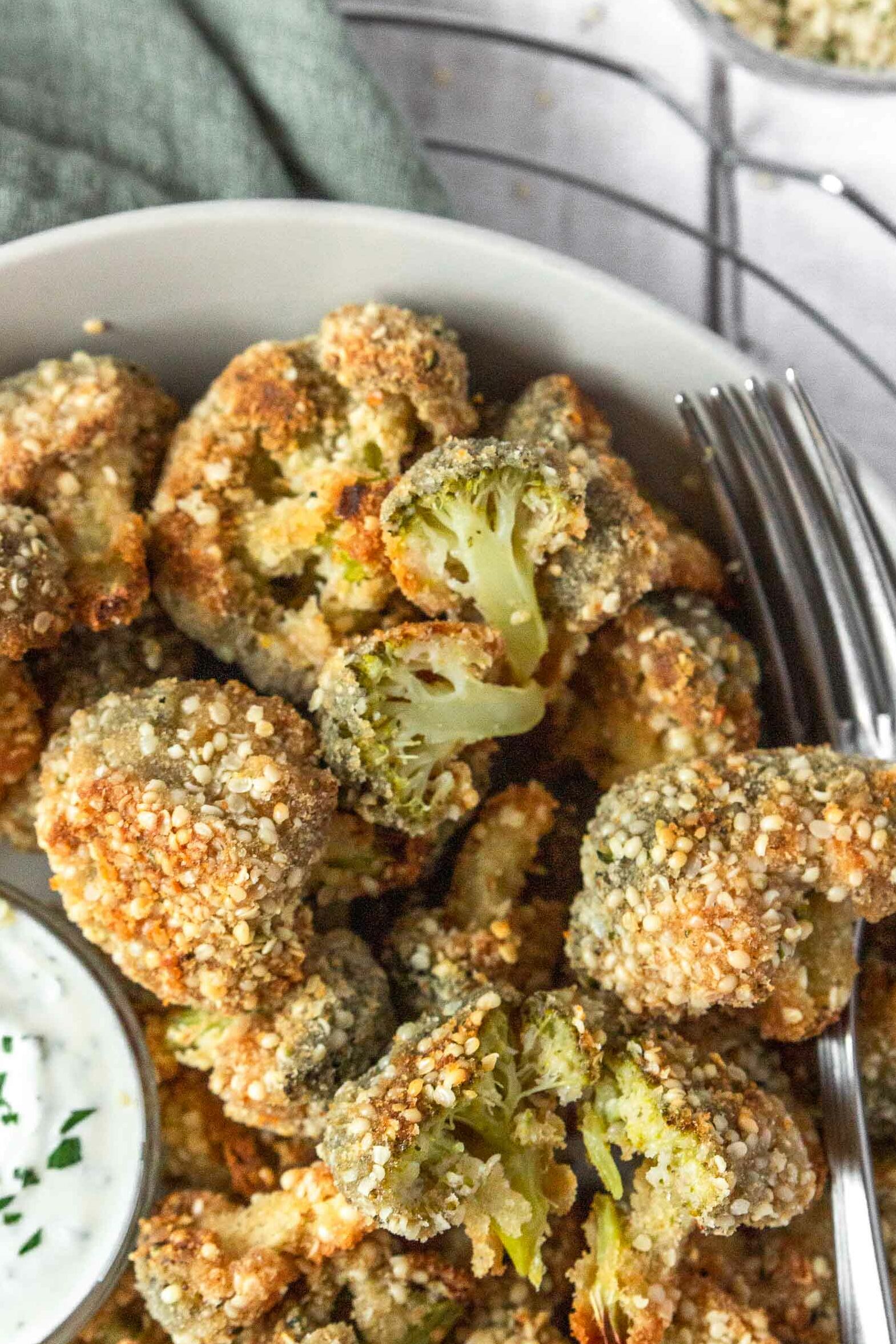 Crispy Baked Hemp Seed Broccoli