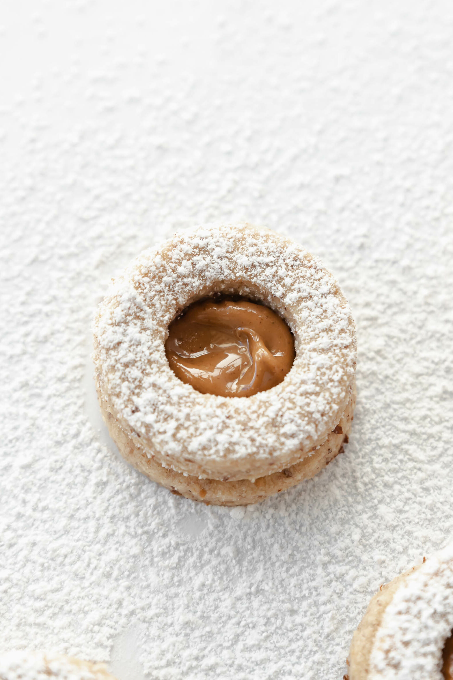 Cashew Butter Linzer Cookies (Low Sugar)