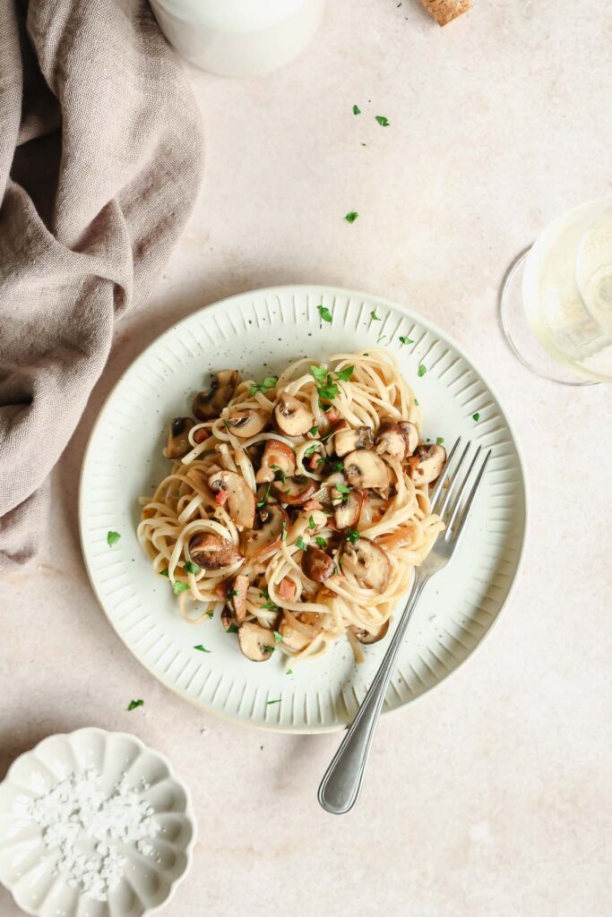 Bacon And Mushroom Pasta Encore & More