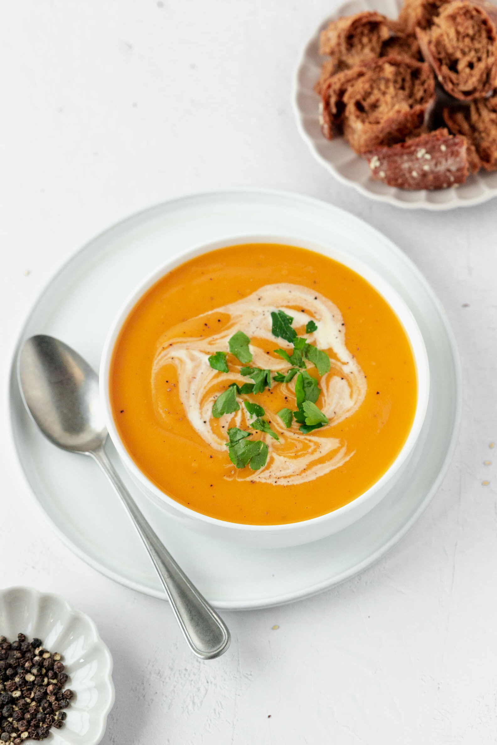 Sweet Potato Celery Root Soup