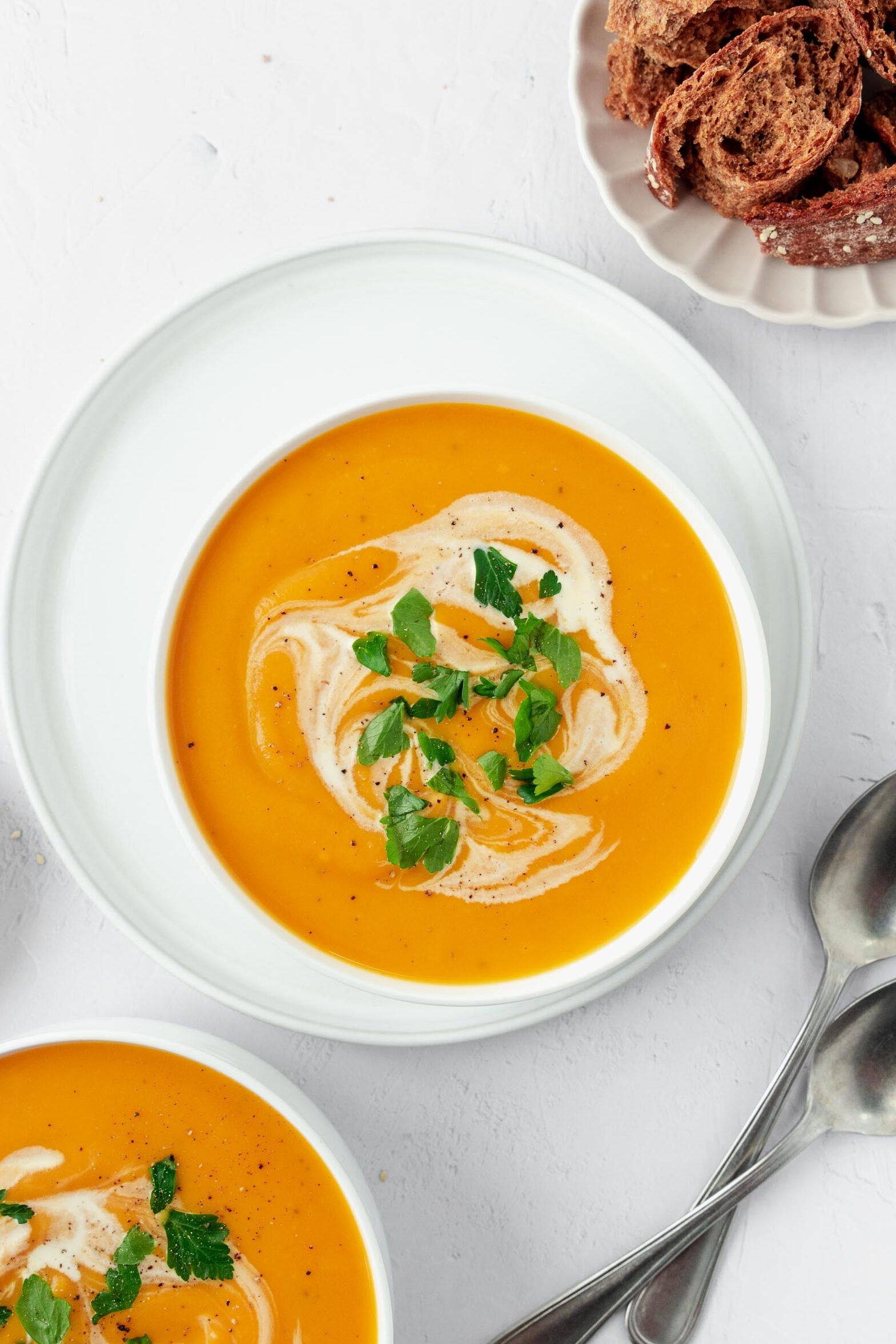 Sweet Potato Celery Root Soup