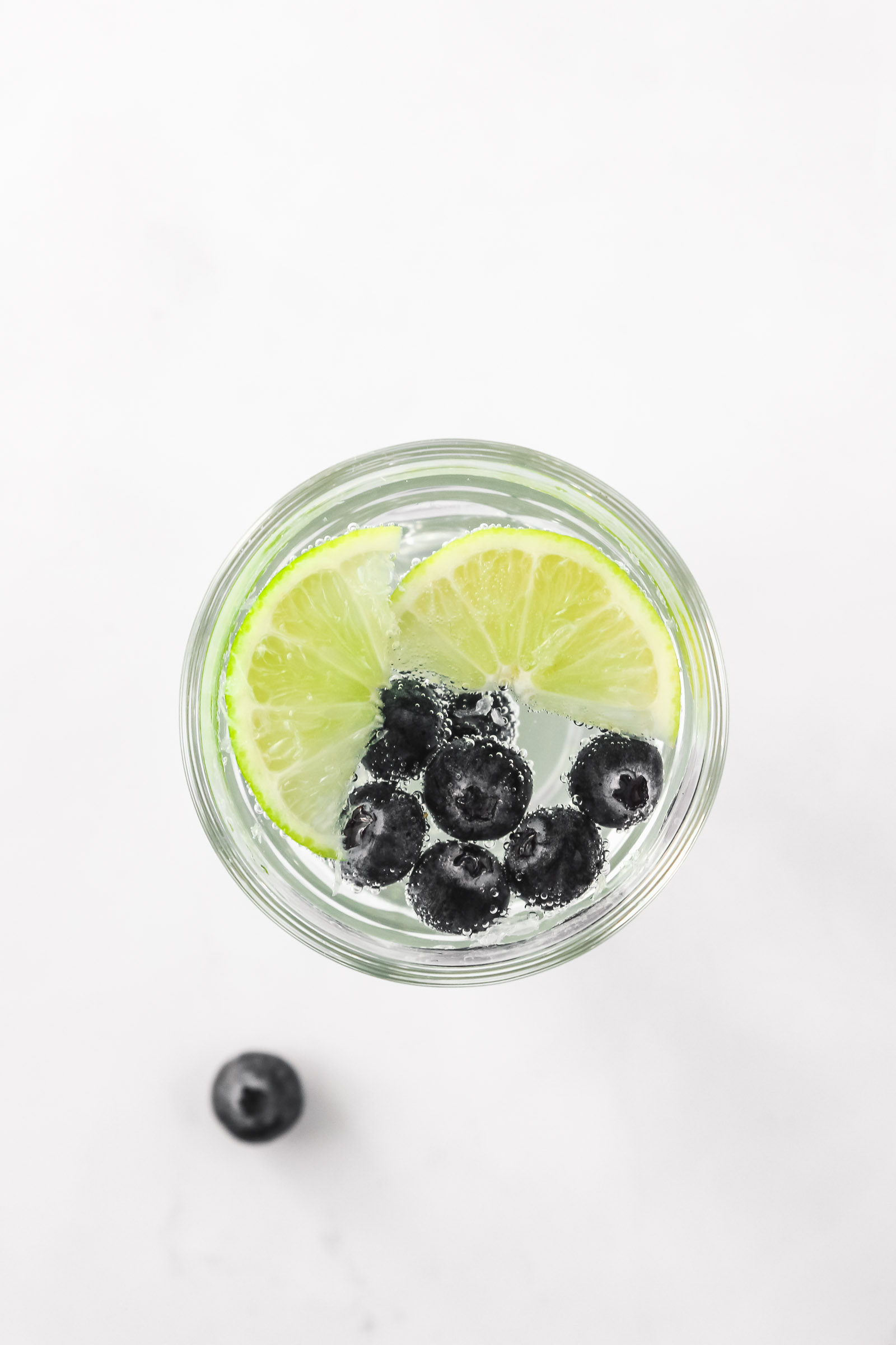 Blueberry and Lime Infused Water