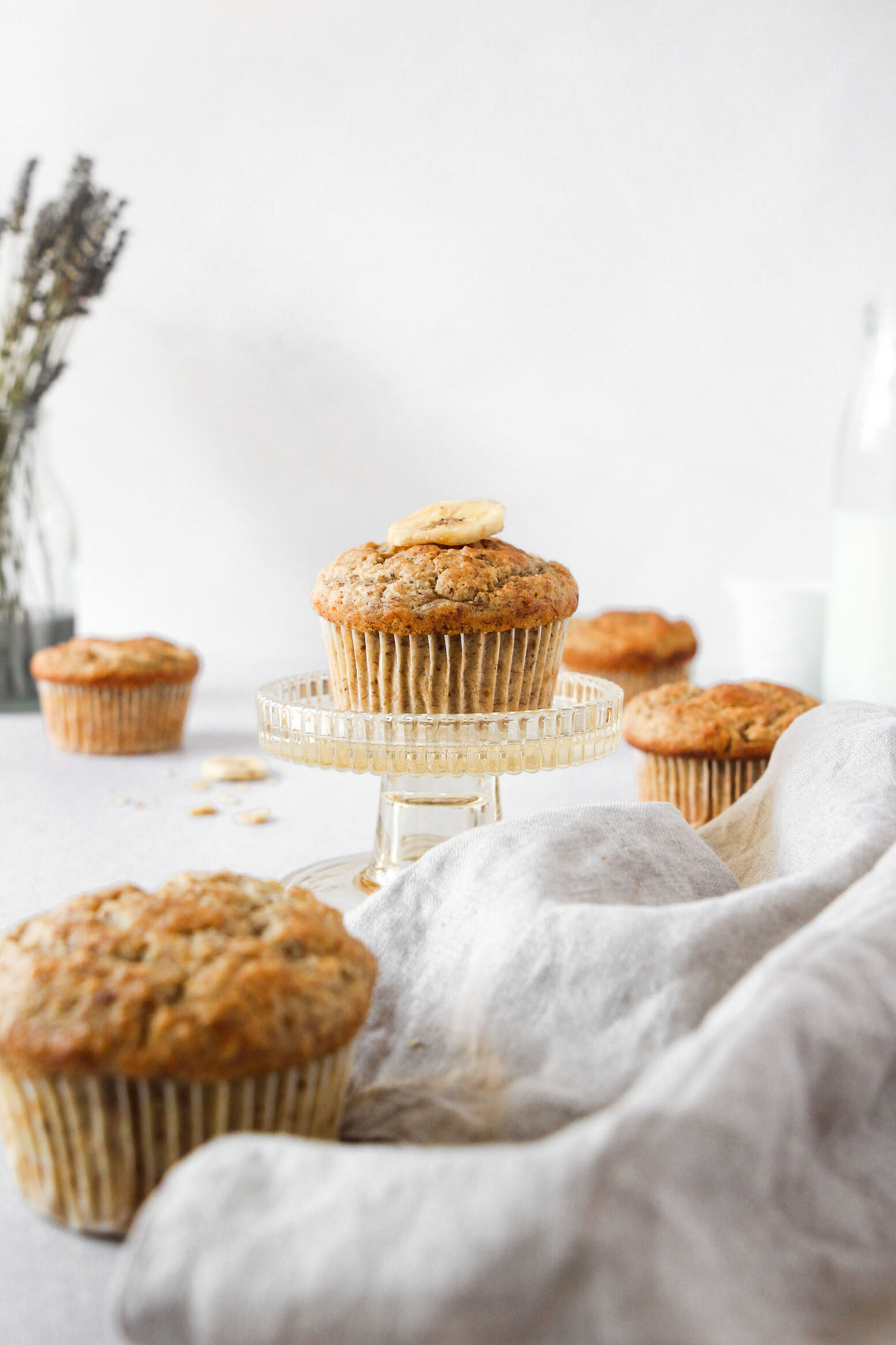 Healthy Banana Nut Muffins