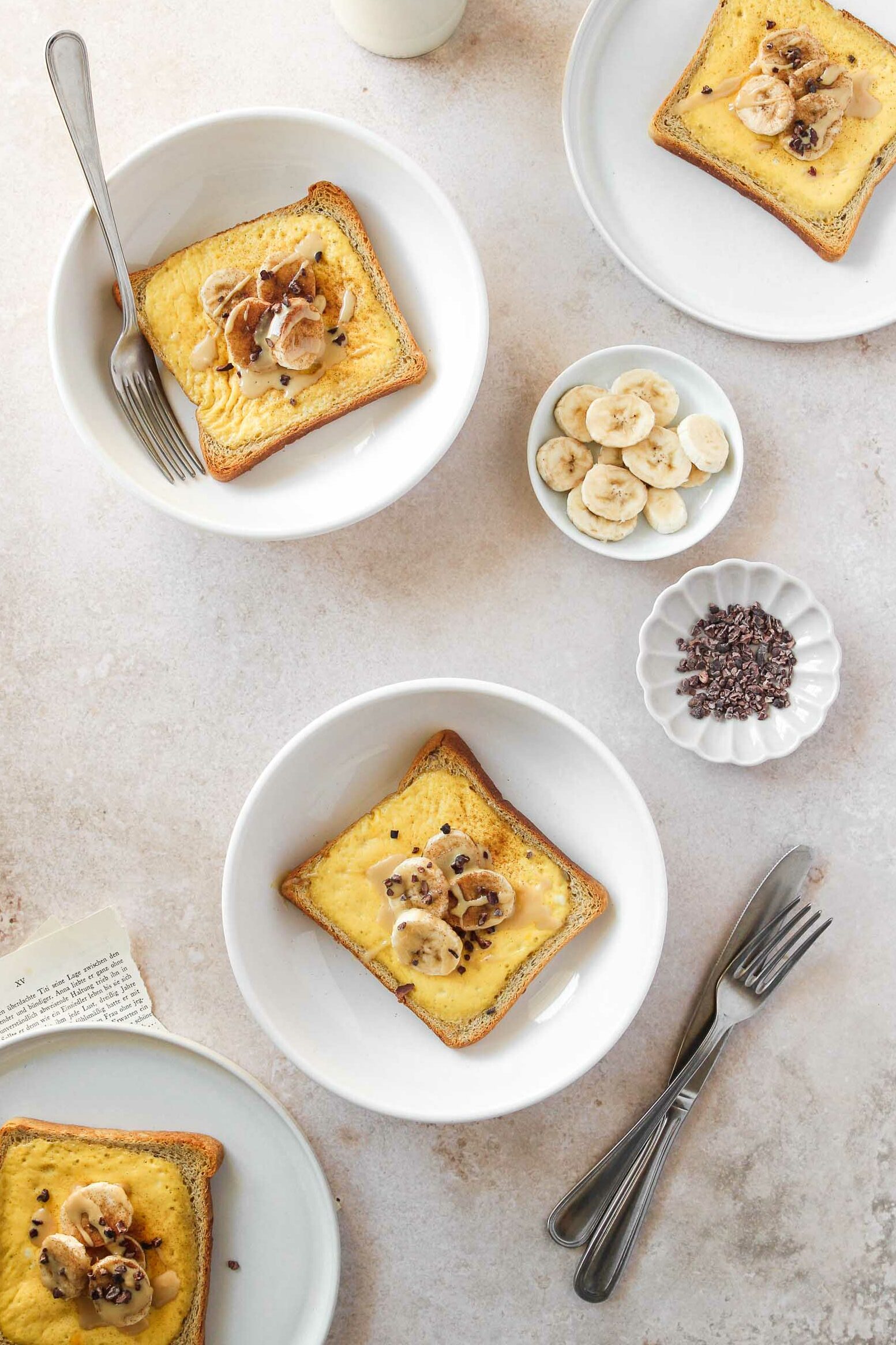 Healthy TikTok Yoghurt Custard Toast