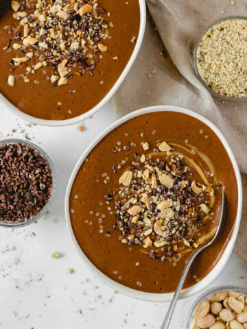 Chocolate Hemp Protein Smoothie Bowl