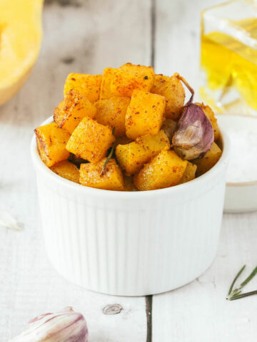 Quick Herb Roasted Butternut Squash