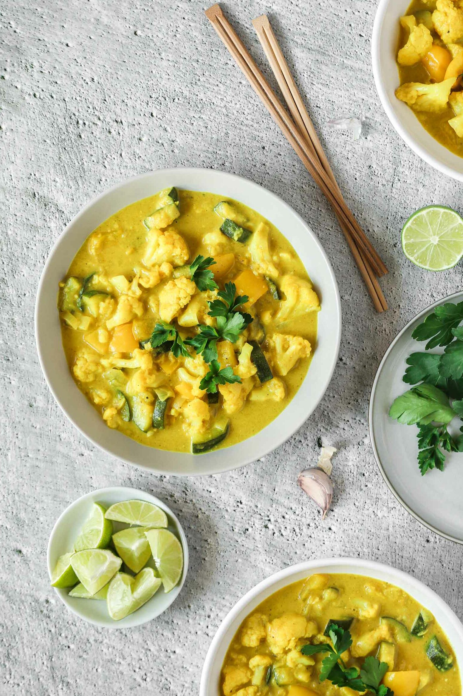 Quick Yellow Vegetable Curry (Without Curry Paste)