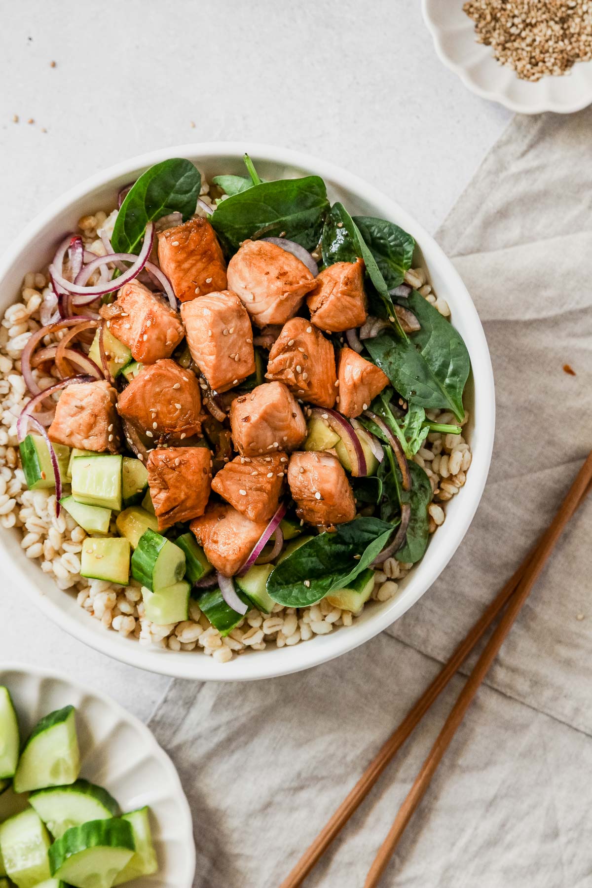 Salmon Teriyaki Bowl