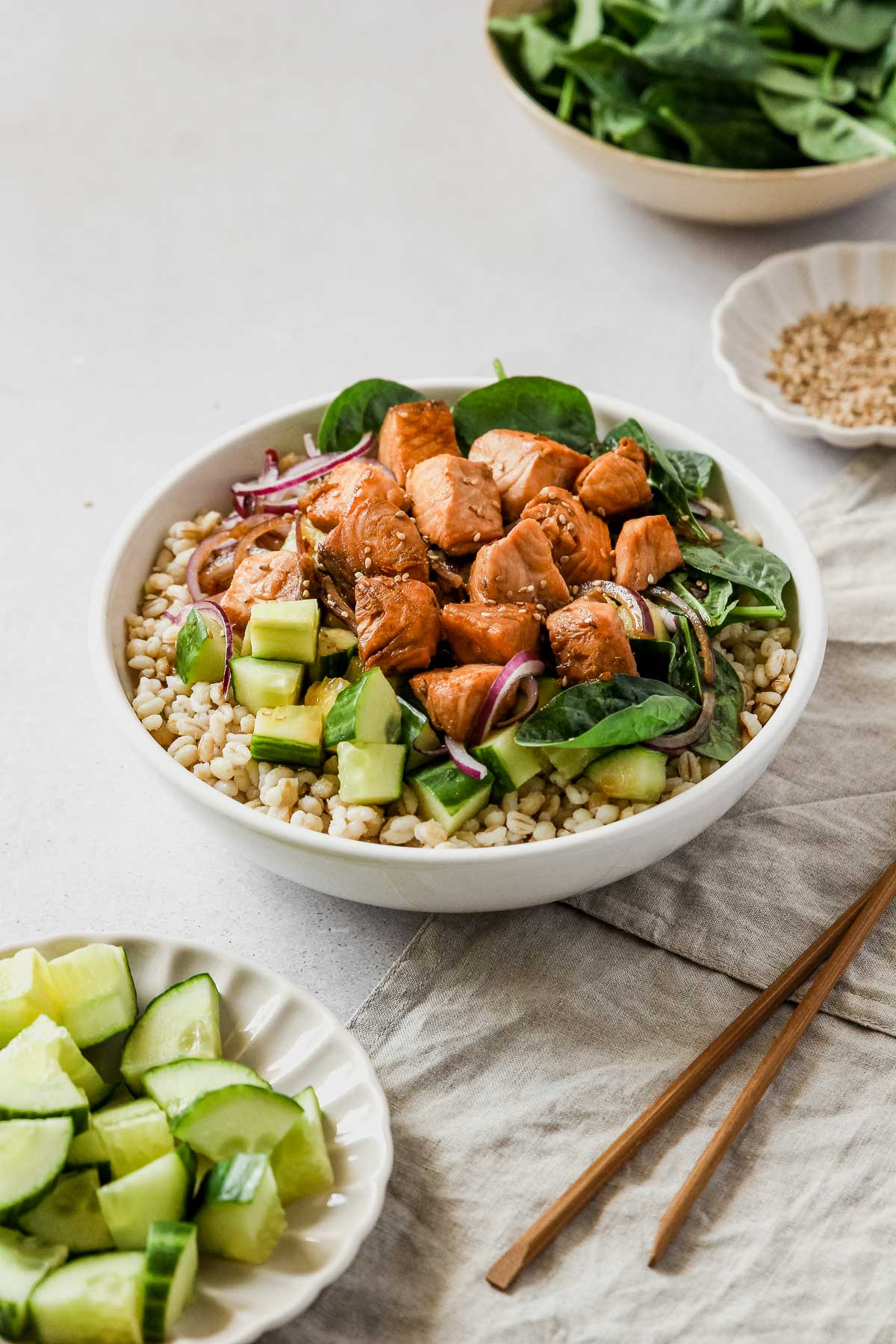 Salmon Teriyaki Bowl