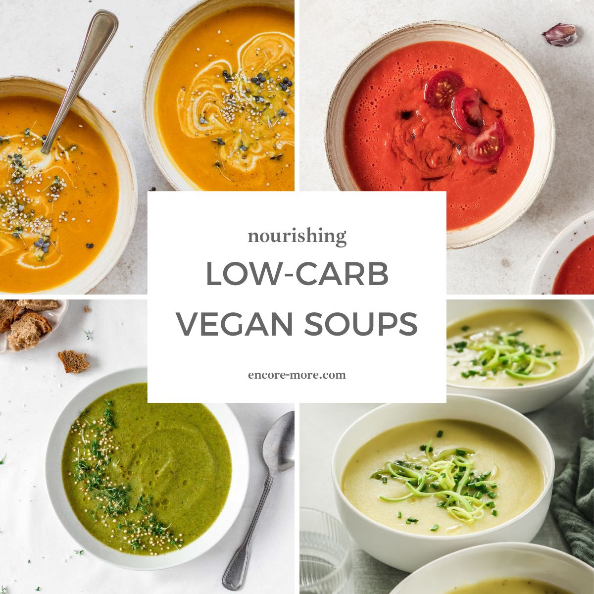 Low-Carb Vegan Soups - Encore & More