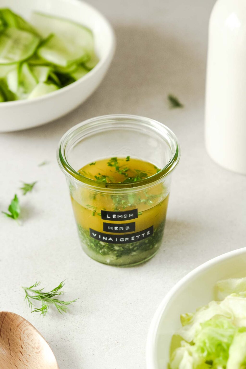 Lemon Herb Vinaigrette Dressing Encore & More